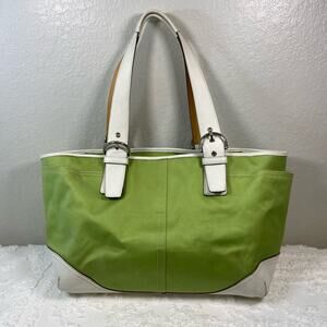 COACH Purse Tote Women's Lime Green Oversized Y2K Streetwear New Money